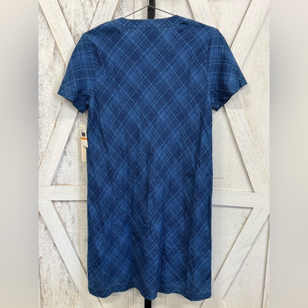 Vince Camuto Navy Patterned Top - Picture 5 of 5